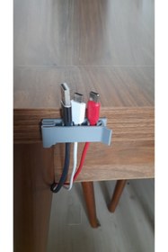 Resim moistrid 3ADET Yapışkanlı Klipsli 5 Bölmeli Kablo Toparlayıcı Düzenleyici- Usb Yazıcı Klavye Kulaklık Tutucu 