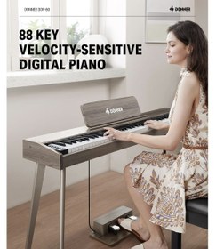 Resim Donner DDP-60 Dijital Piyano (Gray Wood Grain) 