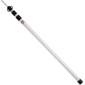 Resim Ranyeek Ayarlanabilir Kamp Çadırı Direği - 3 Bölmeli Alüminyum Teleskopik Çubuk, Gümüş Renk, 3-4 Kişilik Gümüş 