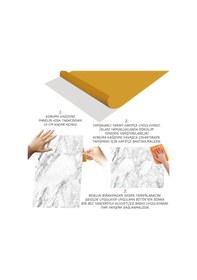 Resim Tink Kendinden Yapışkanlı Beyaz Mermer Desenli Pvc Panel 41x62 Cm 