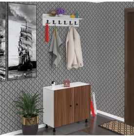 Resim Kenzlife Portmanto Ayakkabılık Ve Askılık Edik4 Cvzbyz 68 080 32 Onaltı Çift Ayakkabı Kapasitesi Ahşap 