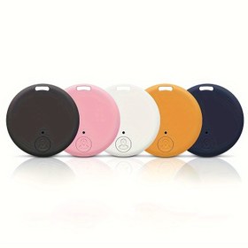 Resim Air Tag Kablosuz Takip Cihazı - Anahtarlar, Cüzdan, Bagaj ve Evcil Hayvan & Araba için Mini Kayıp Önleyici - iPhone & Android ile Çapraz Platform Uyumlu - 4 Renk (Siyah, Pembe, Beyaz, Sarı) - Düğme Pil ile Çalışan 