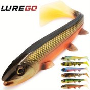 Resim 1 adet LUREGO Güçlü Uzun Atış Döner Polar Bomb Silikon Kare Kuyruk Wobbler Yem, 14cm/18cm, Pike/Muskie için Derin Dalış Wobbler, Tuzlu ve Tatlısu Uyumlu, Sevgililer Günü, Noel, Yeni Yıl, Babalar Günü, Öğretmenler Günü için İdeal, Balıkçılık Yemi|Gerçekçi Balık Tasarımı|Silikon Yem, Balıkçılık Yemi 