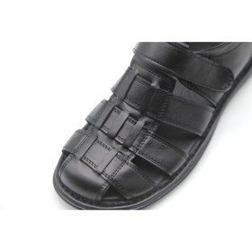 Resim Castle Black 8520 Erkek Deri Sandalet 