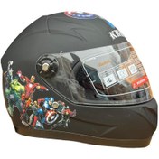 Resim OKYANUSMOTO MOTOSİKLET COCUK KASKI TAM KAPALI (SİYAH) 