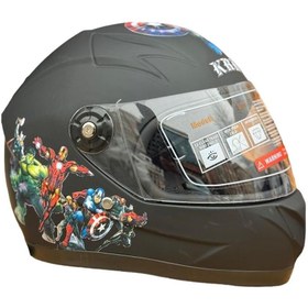 Resim OKYANUSMOTO MOTOSİKLET COCUK KASKI TAM KAPALI (SİYAH) 