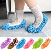 Resim 2 Adet Renkli Mikrofiber Mop Terlikleri - Kalın, Yıkanabilir & Tekrar Kullanılabilir Ayakkabı Kılıfları Ahşap Zeminlerin Kolay Temizliği İçin - Sessiz, Rahat Ev Temizlik Terlikleri Çoklu Renklerde 