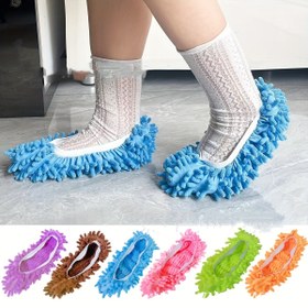 Resim 2 Adet Renkli Mikrofiber Mop Terlikleri - Kalın, Yıkanabilir & Tekrar Kullanılabilir Ayakkabı Kılıfları Ahşap Zeminlerin Kolay Temizliği İçin - Sessiz, Rahat Ev Temizlik Terlikleri Çoklu Renklerde 