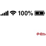 Resim Batarya Pil Wifi Icon Oto Sticker Araba Cam Sticker (521428394) 