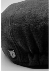 Resim Şapka Kışlık Siyah Yün Spor Erkek Kasket 