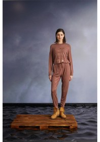 Resim Monamise 22113 Kadın Uzun Kollu Pijama Takımı-tarçın Tarçın 