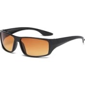 Resim Xifu Shop C Kahve Araba Sürücü Gece Görüşü UV400 Koruma Gece Sürüş Gözlüğü (Yurt Dışından) 