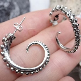 Resim Ahtapot Ayak Küpeleri Moda Retro Ahtapot Pençesi Küpeleri Sekiz Ayaklı Küpeler 