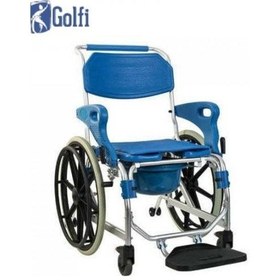 Resim Golfi G561 (Ultra Lüks) Alüminyum Klozetli Banyo Duş Sandalyesi 