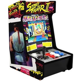 Resim Arcade1Up Street Fighter Lisanslı Masaüstü Oyun Konsolu 