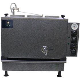 Resim Safir Çay Kazanları 3 Demlikli Gümüş Gri Bürotipi Çay Ocağı 3 Gözlü Gri Ofistipi Çay Kazanı Sadece Elektrikli Gri Çay Semaveri Ets Sistemli Çay Makinesi 