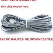 Resim EYEPC 30 Mt Adsl Vdsl Bina Modem Arasi 2 Li Köken Telefon Kablosu 