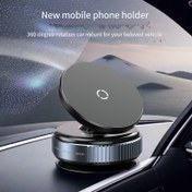 Resim Yüksek puanlı manyetik araba telefon tutucu: Kullanımı kolaylaştıran 360 derece dönebilir. 