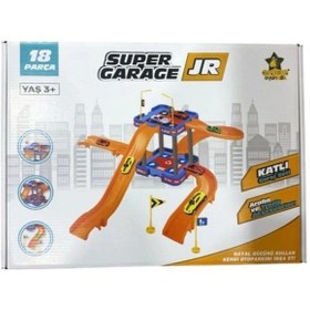 Resim Erdem Toys İki Katlı Süper Garaj Otopark Seti 
