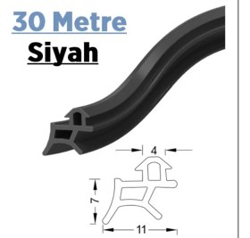 Resim Babawick Pen Markalarının Kapı Pencere Contası Pvc Fitili 30 Metre Siyah Tüm Standart Pvc Pimapen, Fıratpen, Egepen, Winsa Gibi Markalara Uygun 
