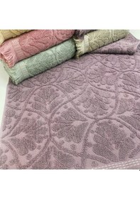 Resim Bilmar Bukle Jakarlı Saçaklı Gonca Desenli El Ve Yüz Havlusu 50 X 90 Cm X 6 Adet Çok Renkli 