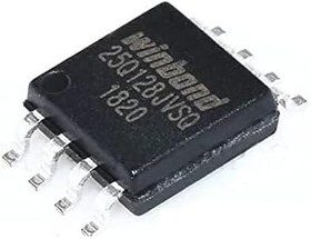 Resim WİNBOND W25Q128JVSIQ 3.3V SPI 128M-bit Serial Flash Memory with Uniform 4KB Sectors SOP8 Wide Paket 