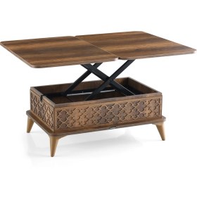 Resim Evistro Akıllı Laptop Sehpa Yemek Masası Orta Sehpa Ceviz 