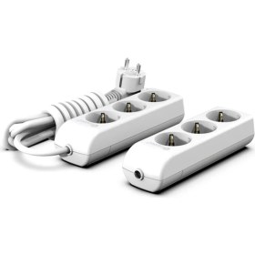 Resim Borled Klemensli (Kablosuz) 3'lü Grup Priz Topraklı 