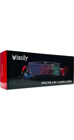 Resim İzoly Spectre 4 In 1 Gaming Combo Klavye+Mouse+Kulaklık+Mousepad Seti 