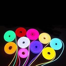 Resim Neon Işık Şerit LED 12V 6 * 12mm Esnek Silikon IP67 Su Geçirmez YEŞİL 