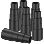 Resim Sunshine022 Siyah 6lı Festool Uyumlu Vakum Hortumu Adaptör Seti Dayanıklı Kesilebilir Profesyonel Bağlantı 