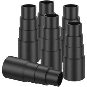 Resim Sunshine022 Siyah 6lı Festool Uyumlu Vakum Hortumu Adaptör Seti Dayanıklı Kesilebilir Profesyonel Bağlantı 