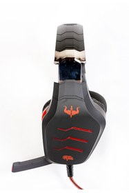 Resim ANKETECHPRO Ovleng Gt86 E-spor Oyuncu Kulaklığı Led Aydınlatmalı 3.5 Mm Tek Jack Kırmızı-siyah 