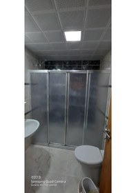 Resim Girayduşakabin 140cm İle 160cm Arası Parlak Profil Mika Kabin Gümüş 