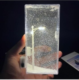 Resim Sokak Lambalı Kar Küresi 