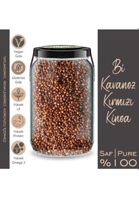Resim Beyaz Kinoa + Kırmızı Kinoa + Siyah Kinoa Bi Kavanoz 660 Cc. Cam Kavanozlarda 3 Çeşit Kinoa 