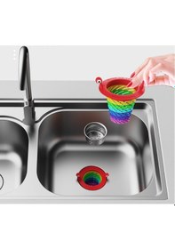 Resim Renkli 6 Kademeli Lavabo Süzgeci 5570 Çok renkli 