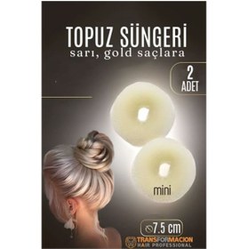 Resim Skygo Modacar GOLD Mini Saç Topuz Süngeri 2 ADET 7.5 CM Çap 3 cm Kalınlık 