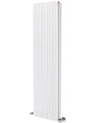 Resim 1200 x 395mm Yüksek Isı Kapasiteli Dekoratif Amber Dikey Aluminyum Beyaz Radyatör 