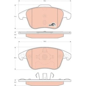 Resim Citroen C4 2006-2015 Arası 2.0 Hdi 165, 1.6 Thp 155, 2.0 Hdi / Bluehdi 150 Trw Marka Ön Balata 