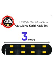 Resim Hayat Trafik Kauçuk Hız Kesici Kasis Seti -2 Bantlı EKO - 3 Metre 