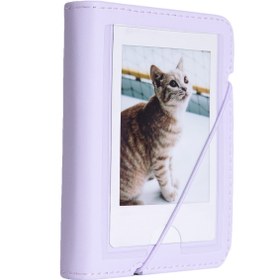 Resim Fujifilm Instax mini 12 Lila Fotoğraf Makinesi-10'lu Film-Kıskaçlı Stand-Mini Albüm ve Silikon Kılıf Seti 