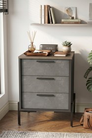 Resim Yurudesign Vista C Ofis Keson Metal Ayaklı Kahve-beton-antrasit Vs3-cga 