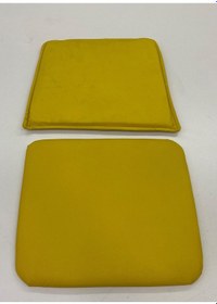 Resim Knsz minder seti 1 li zng&mğr&uslu srı suni deri tel bar sandalyesi oturma ve sırt minderi set 