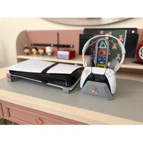 Resim Merada Playstation 5 Dualsense Kol ve Kulaklık Tutucu Stand 30. Yıl Tasarım 