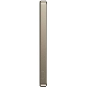 Resim Wiwu Wi-P019 Ultra-Thin Explore Serisi Led Göstergeli Wireless M-safe Powerbank 15W 5000mAh - Titanyum-Gold 