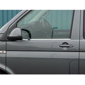 Resim Transporter T6 Cam Çitası 2 Parça Krom 2019 2020 2021 