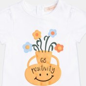 Resim GB Baby Bg Store Kız Bebek Kırık Beyaz Tshirt 23pssbg2505 