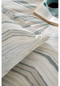 Resim Özdilek Natural Marble Çift Kişilik Yatak Örtülü Nevresim Takımı Mint 