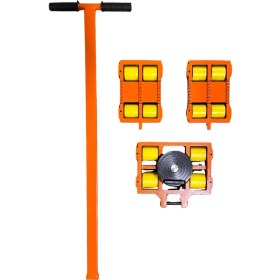 Resim Steinhand 6 Ton Kapasiteli Kestamit Tekerlekli Makina Taşıma Arabası, 360° Dönebilen Endüstriyel Tip, Depo ve Fabrikaya Uygun, Yük Taşıma Arabası, Domuzarabası 